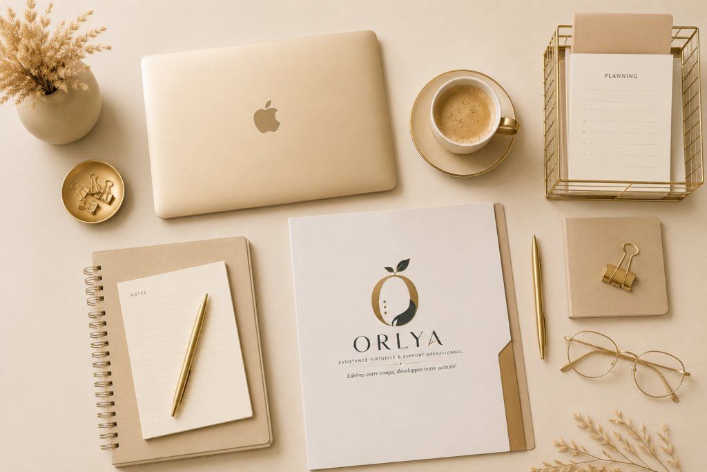Bureau élégant ORLYA assistance virtuelle pour dirigeants TPE PME